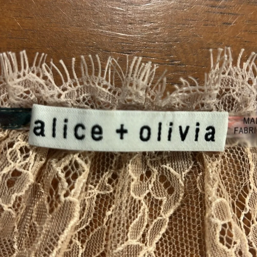 Alice + Olivia Marcie floral long sleeve tunic dress Size small